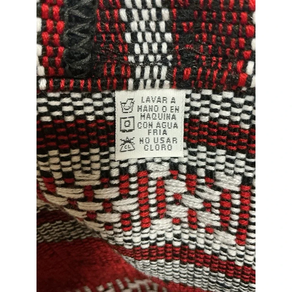 Kansas City Chiefs Woven Drawstring Backpack Red Black White Stripes Logo-Mexico